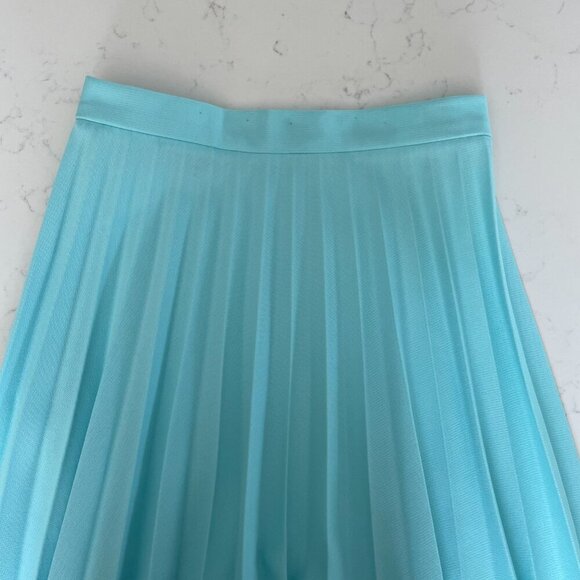 Vintage Act III Co-ordinates Pleated A-Line Skirt Soft Pastel Blue Sz XS - Picture 3 of 8